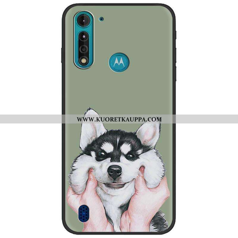 Kuori Moto G8 Power Lite, Kuoret Moto G8 Power Lite, Kotelo Moto G8 Power Lite Pesty Suede Luova Naa