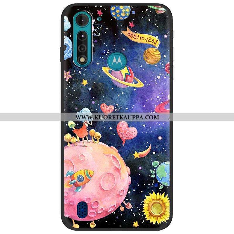 Kuori Moto G8 Power Lite, Kuoret Moto G8 Power Lite, Kotelo Moto G8 Power Lite Pesty Suede Luova Naa