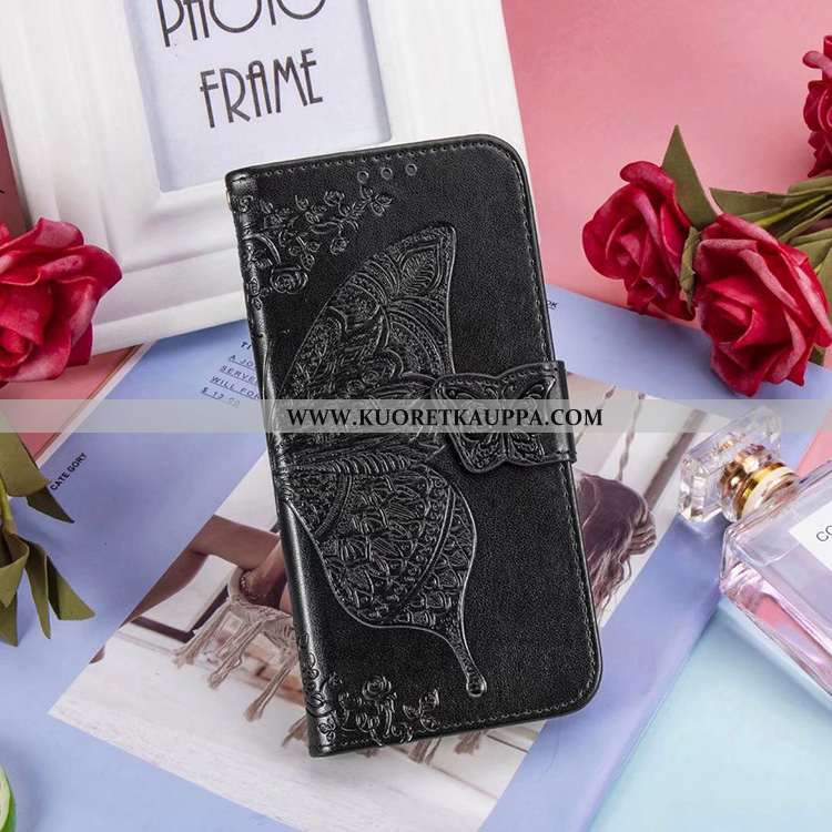 Kuori Moto G8 Power Lite, Kuoret Moto G8 Power Lite, Kotelo Moto G8 Power Lite Salkku Nahkakuori Sim