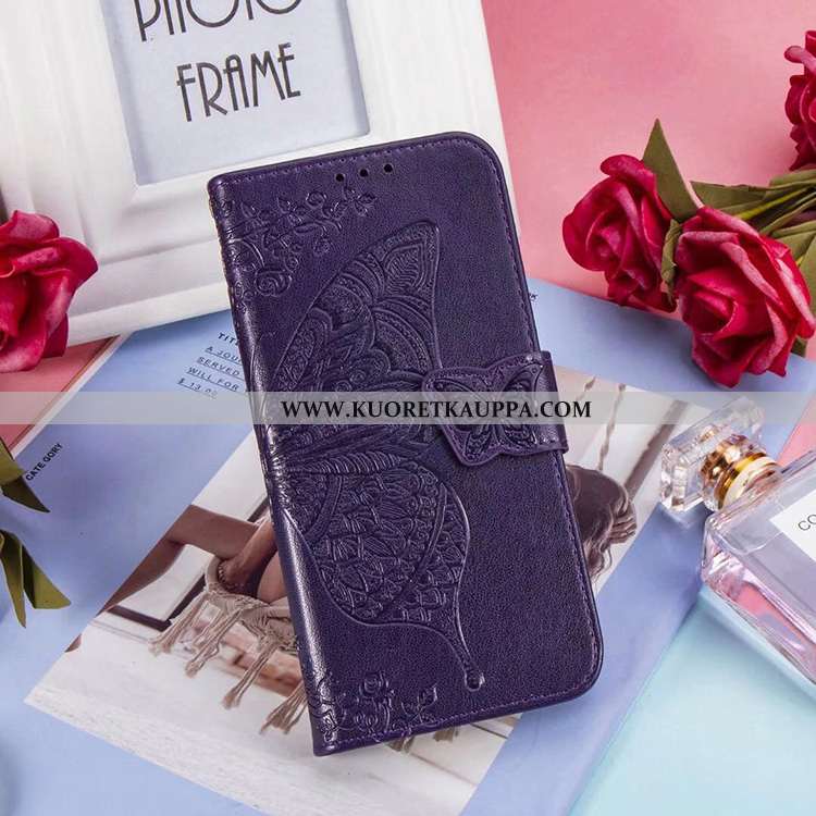 Kuori Moto G8 Power Lite, Kuoret Moto G8 Power Lite, Kotelo Moto G8 Power Lite Salkku Nahkakuori Sim