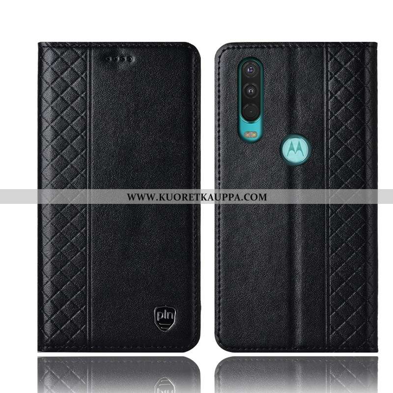 Kuori Motorola One Action, Kuoret Motorola One Action, Kotelo Motorola One Action Nahkakuori Suojaus