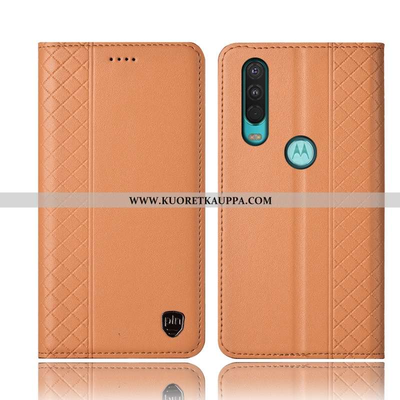 Kuori Motorola One Action, Kuoret Motorola One Action, Kotelo Motorola One Action Nahkakuori Suojaus
