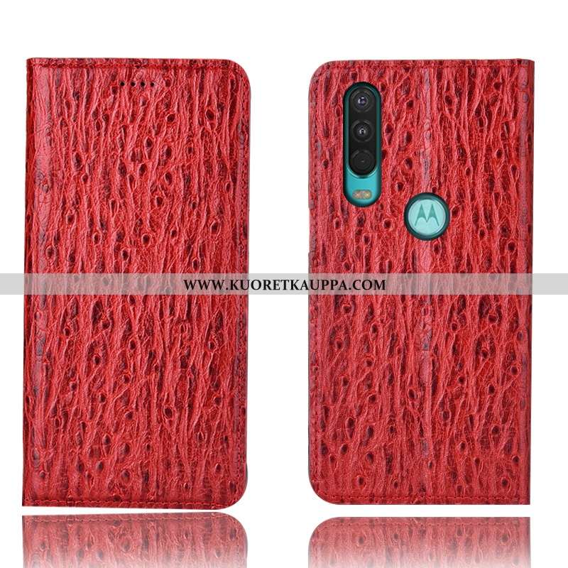 Kuori Motorola One Action, Kuoret Motorola One Action, Kotelo Motorola One Action Nahkakuori Suojaus