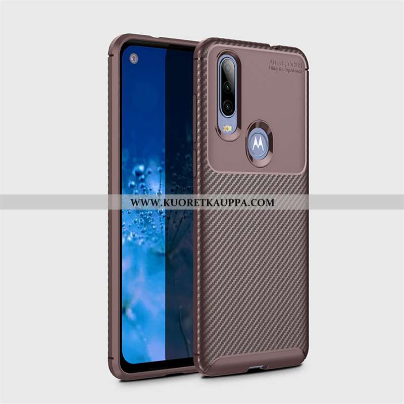 Kuori Motorola One Action, Kuoret Motorola One Action, Kotelo Motorola One Action Pesty Suede Kukkak