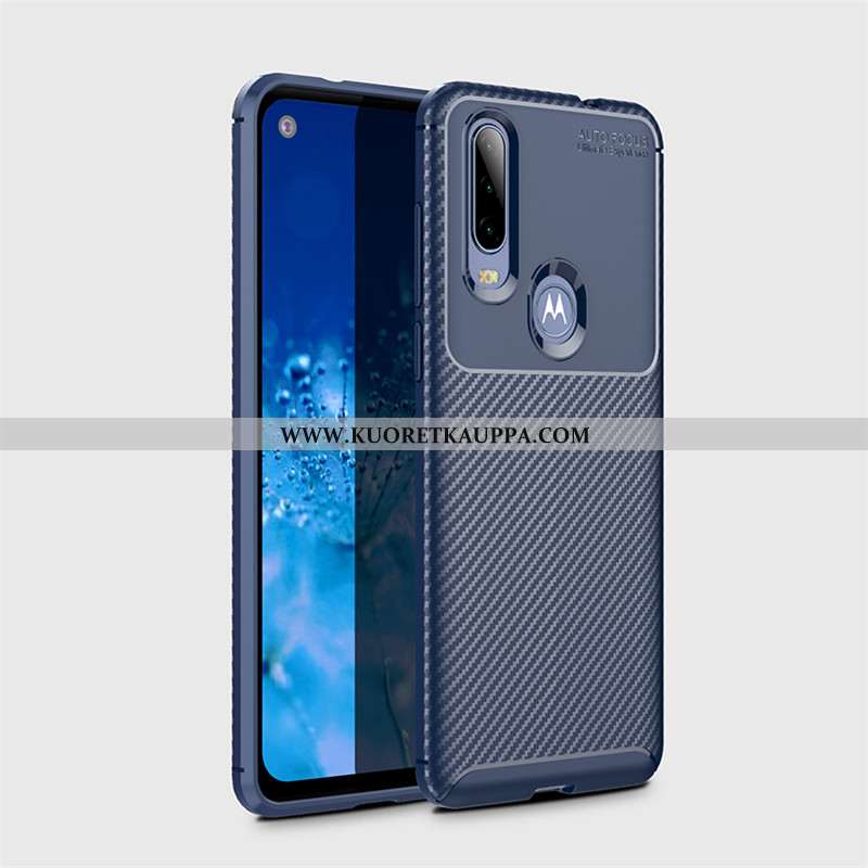 Kuori Motorola One Action, Kuoret Motorola One Action, Kotelo Motorola One Action Pesty Suede Kukkak