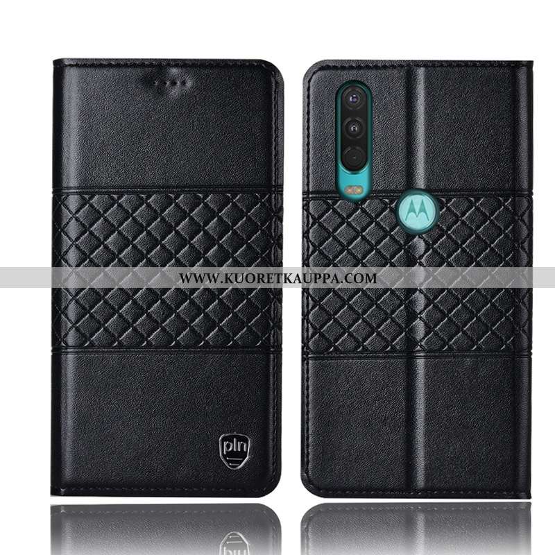 Kuori Motorola One Action, Kuoret Motorola One Action, Kotelo Motorola One Action Suojaus Nahkakuori