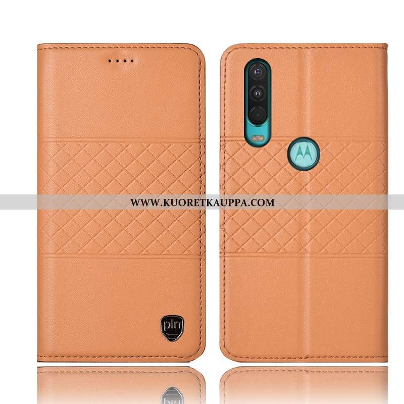 Kuori Motorola One Action, Kuoret Motorola One Action, Kotelo Motorola One Action Suojaus Nahkakuori