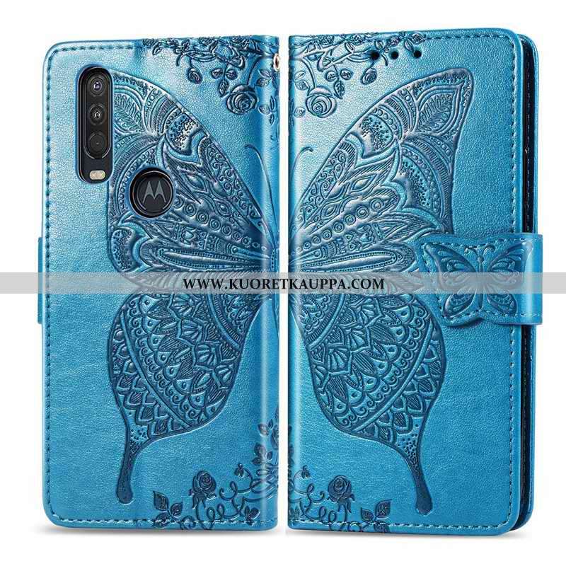 Kuori Motorola One Action, Kuoret Motorola One Action, Kotelo Motorola One Action Suojaus Nahkakuori