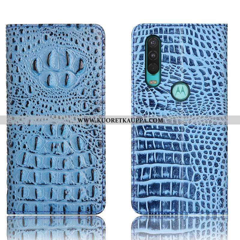 Kuori Motorola One Action, Kuoret Motorola One Action, Kotelo Motorola One Action Suojaus Nahkakuori