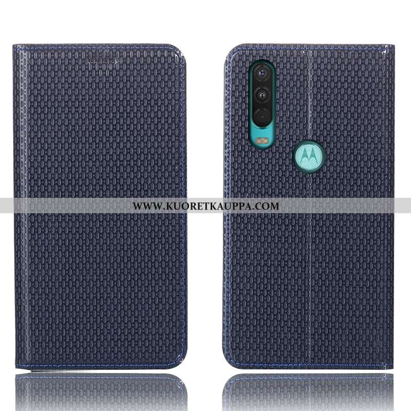 Kuori Motorola One Action, Kuoret Motorola One Action, Kotelo Motorola One Action Suojaus Nahkakuori