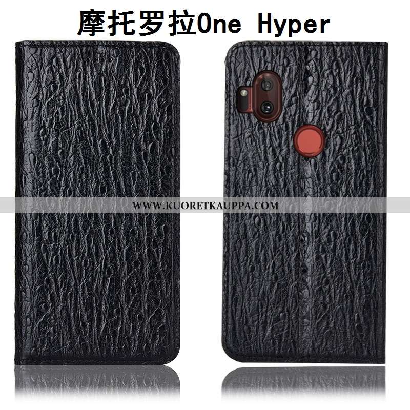 Kuori Motorola One Hyper, Kuoret Motorola One Hyper, Kotelo Motorola One Hyper Aito Nahka Kukkakuvio