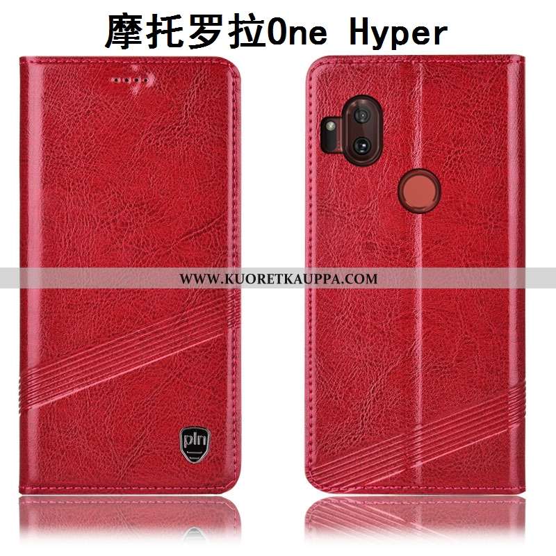 Kuori Motorola One Hyper, Kuoret Motorola One Hyper, Kotelo Motorola One Hyper Aito Nahka Suojaus Mu