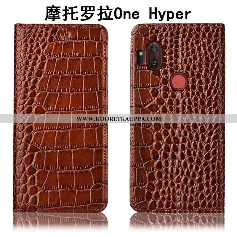 Kuori Motorola One Hyper, Kuoret Motorola One Hyper, Kotelo Motorola One Hyper Aito Nahka Suojaus Pu
