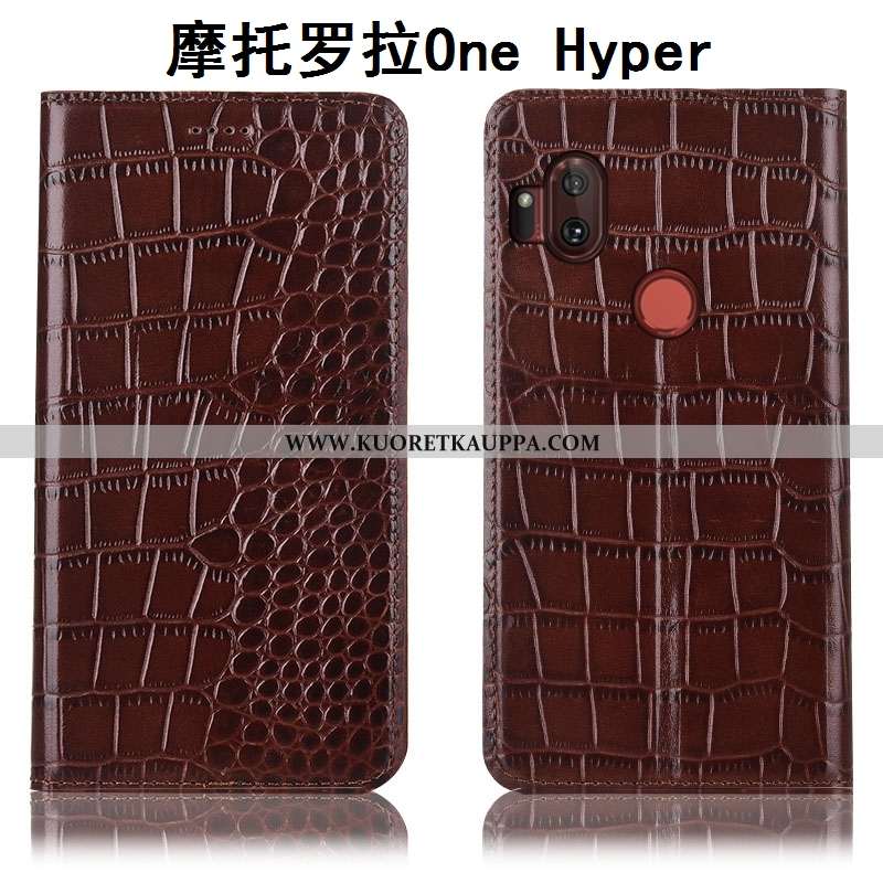 Kuori Motorola One Hyper, Kuoret Motorola One Hyper, Kotelo Motorola One Hyper Aito Nahka Suojaus Pu