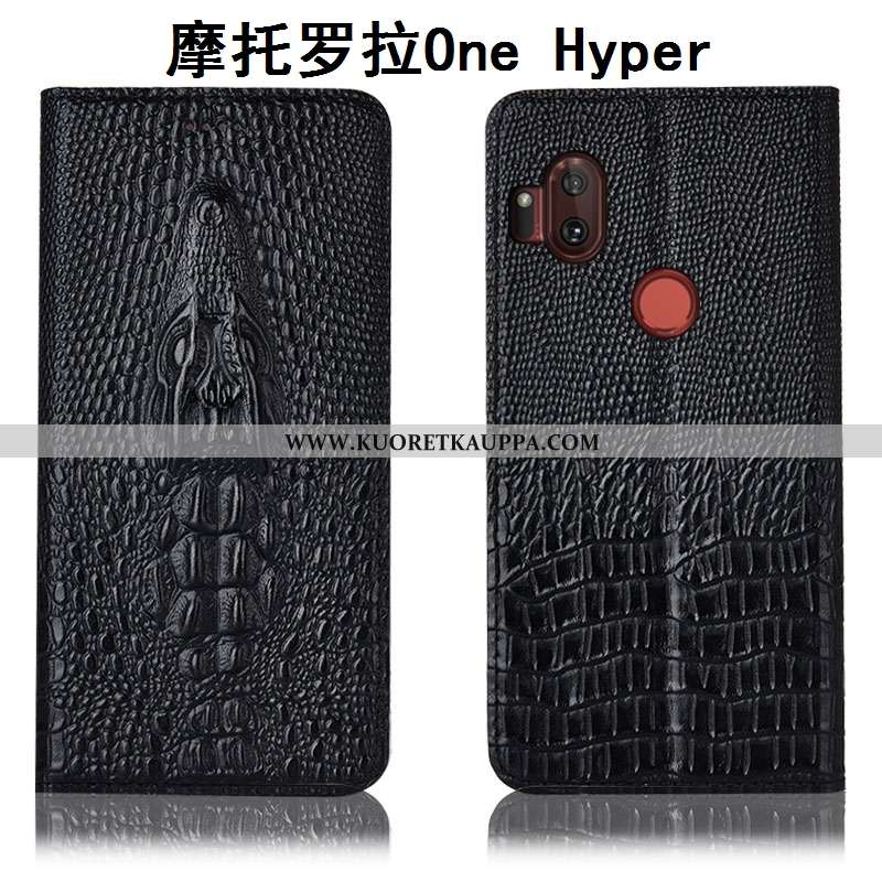 Kuori Motorola One Hyper, Kuoret Motorola One Hyper, Kotelo Motorola One Hyper Nahkakuori Suojaus Kr