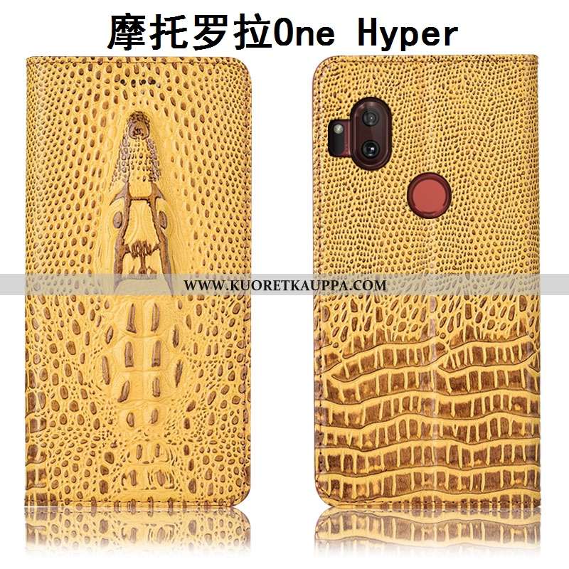Kuori Motorola One Hyper, Kuoret Motorola One Hyper, Kotelo Motorola One Hyper Nahkakuori Suojaus Kr
