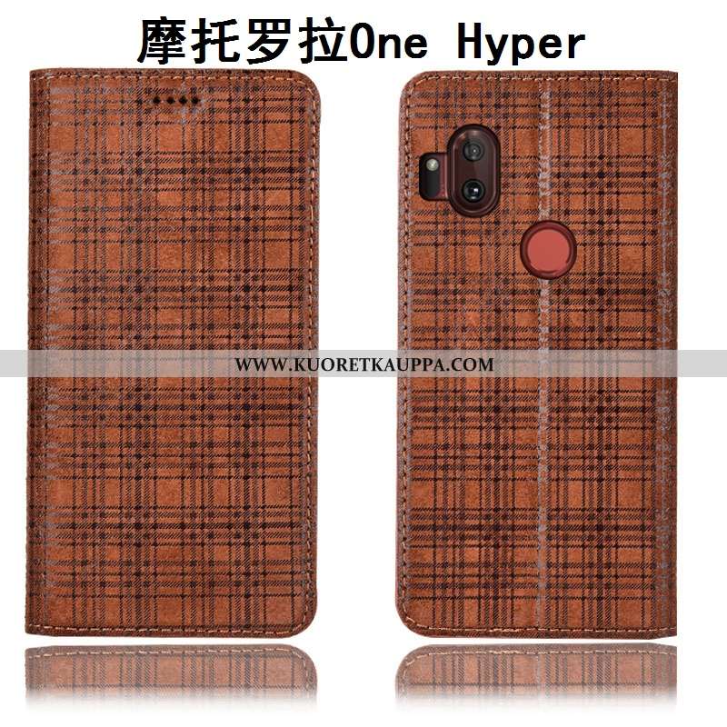 Kuori Motorola One Hyper, Kuoret Motorola One Hyper, Kotelo Motorola One Hyper Nahkakuori Suojaus Pu