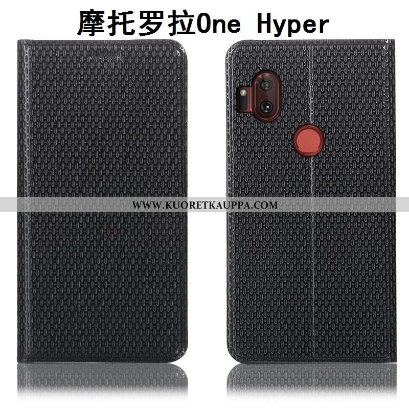 Kuori Motorola One Hyper, Kuoret Motorola One Hyper, Kotelo Motorola One Hyper Suojaus Aito Nahka Pu