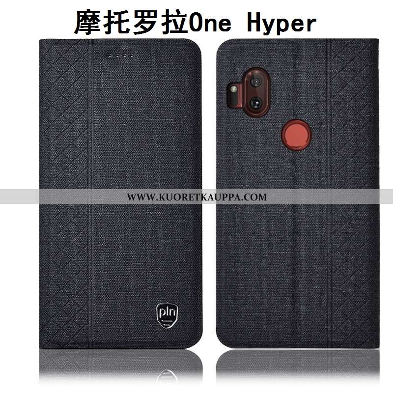Kuori Motorola One Hyper, Kuoret Motorola One Hyper, Kotelo Motorola One Hyper Suojaus Pellava Puhel