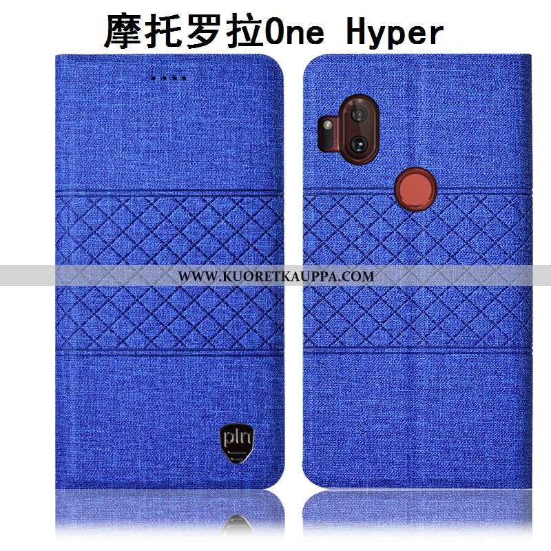 Kuori Motorola One Hyper, Kuoret Motorola One Hyper, Kotelo Motorola One Hyper Suojaus Puuvilla Must