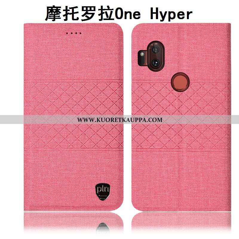 Kuori Motorola One Hyper, Kuoret Motorola One Hyper, Kotelo Motorola One Hyper Suojaus Puuvilla Must
