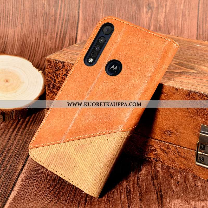 Kuori Motorola One Macro, Kuoret Motorola One Macro, Kotelo Motorola One Macro Nahkakuori Suojaus Pu