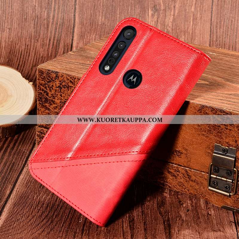 Kuori Motorola One Macro, Kuoret Motorola One Macro, Kotelo Motorola One Macro Nahkakuori Suojaus Pu