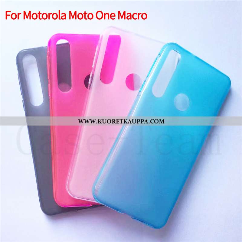 Kuori Motorola One Macro, Kuoret Motorola One Macro, Kotelo Motorola One Macro Suojaus Sininen Puhel