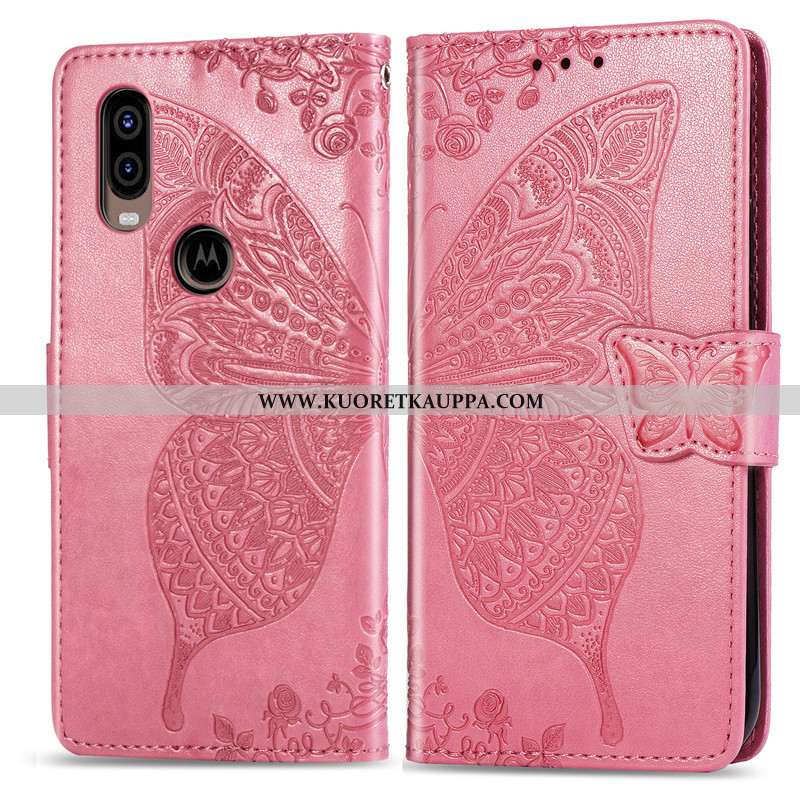 Kuori Motorola One Vision, Kuoret Motorola One Vision, Kotelo Motorola One Vision Nahkakuori Ripuste