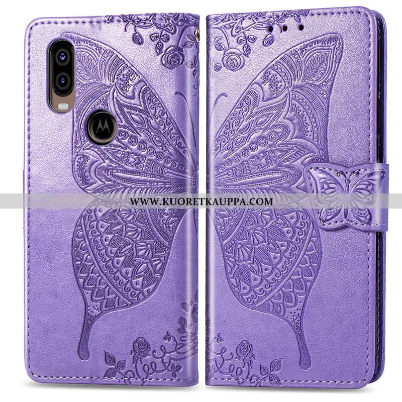 Kuori Motorola One Vision, Kuoret Motorola One Vision, Kotelo Motorola One Vision Nahkakuori Ripuste