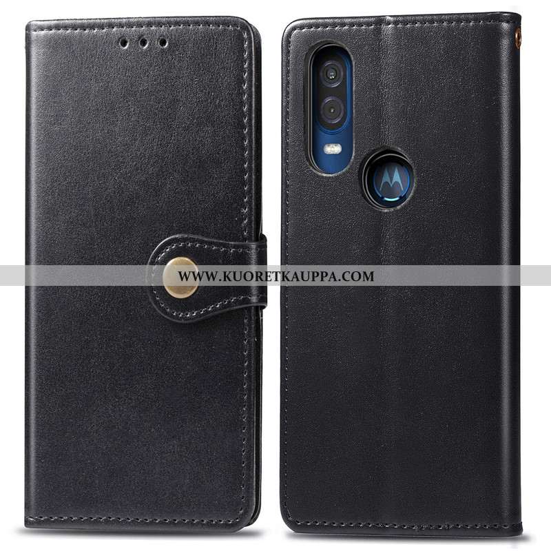 Kuori Motorola One Vision, Kuoret Motorola One Vision, Kotelo Motorola One Vision Suojaus Nahkakuori