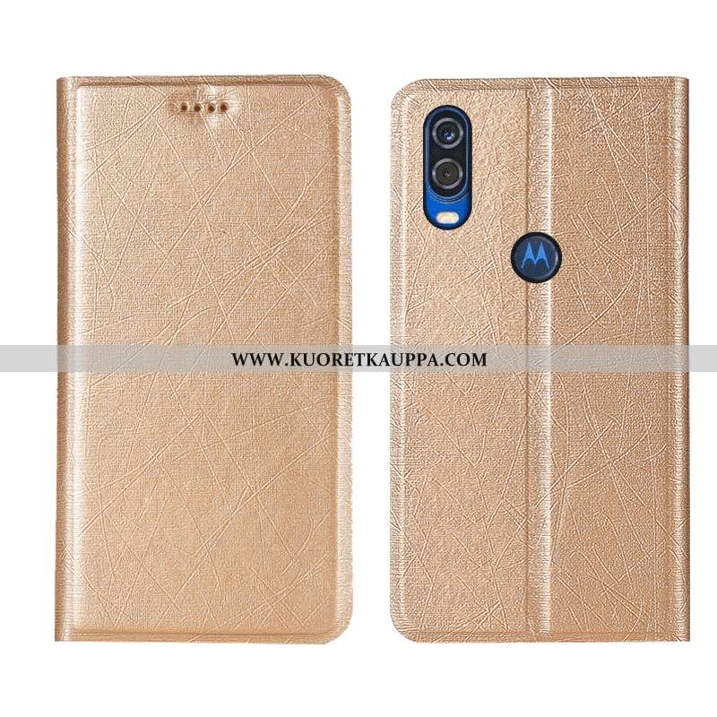 Kuori Motorola One Vision, Kuoret Motorola One Vision, Kotelo Motorola One Vision Suojaus Nahkakuori