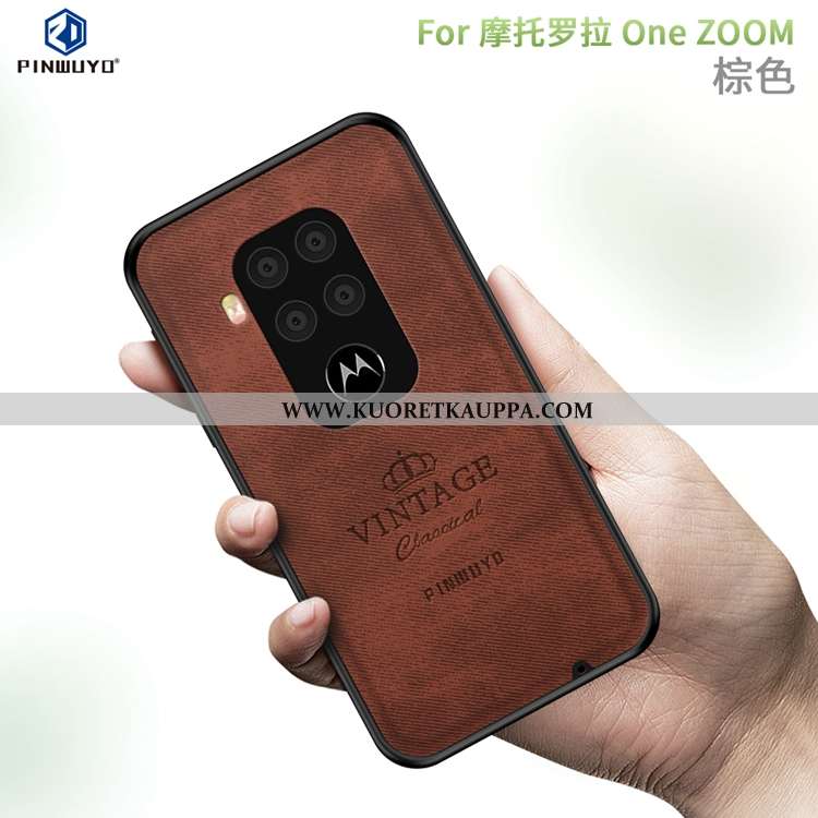 Kuori Motorola One Zoom, Kuoret Motorola One Zoom, Kotelo Motorola One Zoom Pesty Suede Ultra Valo M