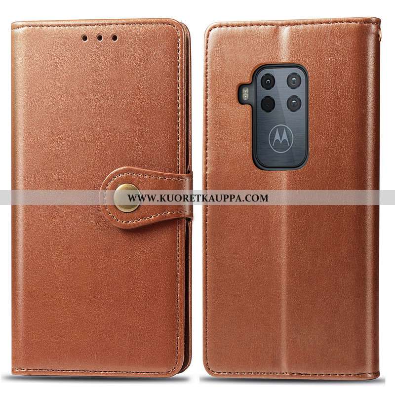 Kuori Motorola One Zoom, Kuoret Motorola One Zoom, Kotelo Motorola One Zoom Suojaus Nahkakuori Puhel