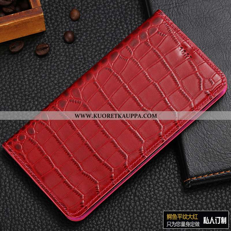 Kuori Nokia 2.1, Kuoret Nokia 2.1, Kotelo Nokia 2.1 Nahkakuori Suojaus Krokotiili Puhelimen Punainen