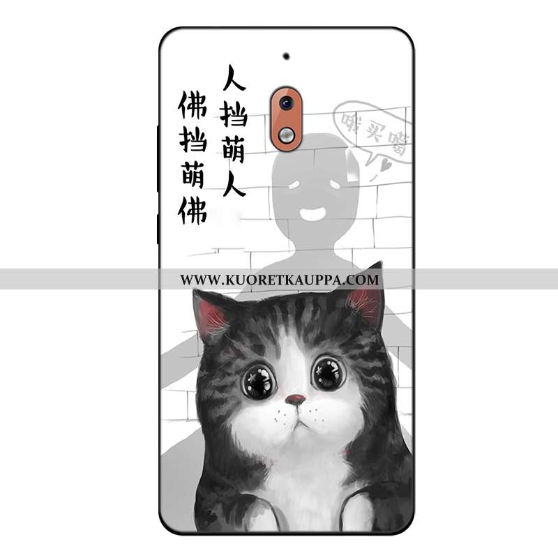 Kuori Nokia 2.1, Kuoret Nokia 2.1, Kotelo Nokia 2.1 Pehmeä Neste Silikoni Sarjakuva Suuntaus Sininen