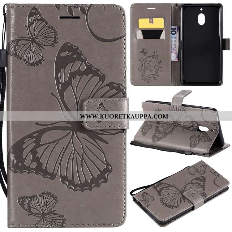 Kuori Nokia 2.1, Kuoret Nokia 2.1, Kotelo Nokia 2.1 Silikoni Nahkakuori Puhelimen Simpukka Violetti