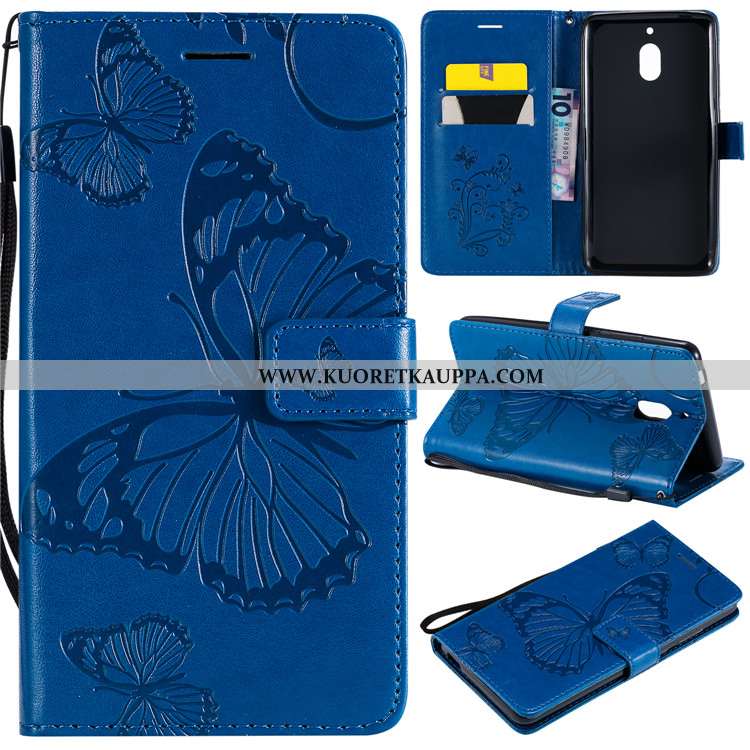 Kuori Nokia 2.1, Kuoret Nokia 2.1, Kotelo Nokia 2.1 Silikoni Nahkakuori Puhelimen Simpukka Violetti