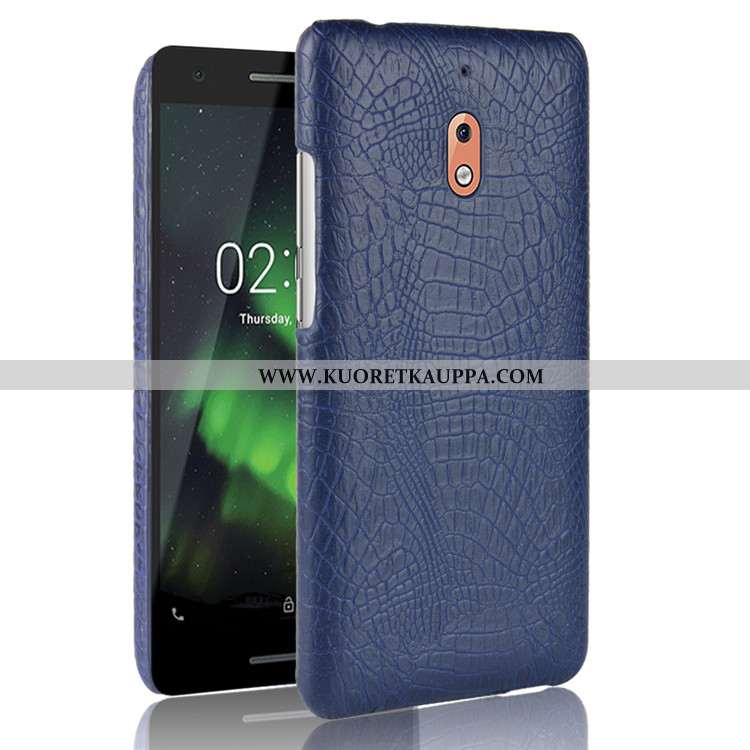 Kuori Nokia 2.1, Kuoret Nokia 2.1, Kotelo Nokia 2.1 Suojaus Kukkakuvio Puhelimen Tummansiniset
