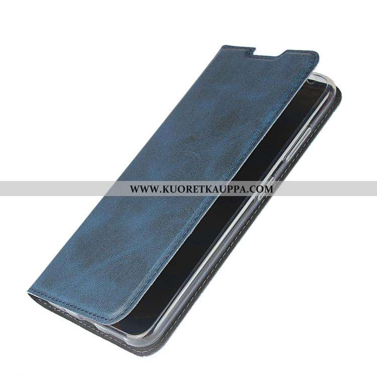 Kuori Nokia 2.2, Kuoret Nokia 2.2, Kotelo Nokia 2.2 Aito Nahka Suojaus Sininen Puhelimen