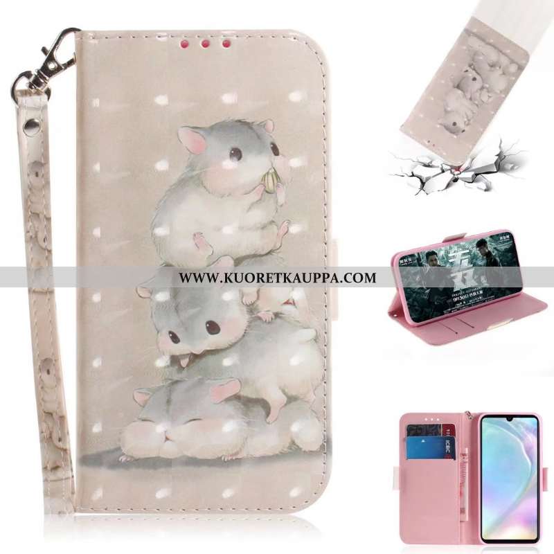 Kuori Nokia 2.2, Kuoret Nokia 2.2, Kotelo Nokia 2.2 Nahkakuori Salkku Puhelimen Kortti Valkoinen