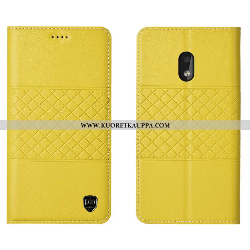 Kuori Nokia 2.2, Kuoret Nokia 2.2, Kotelo Nokia 2.2 Nahkakuori Suojaus Murtumaton Keltaiset