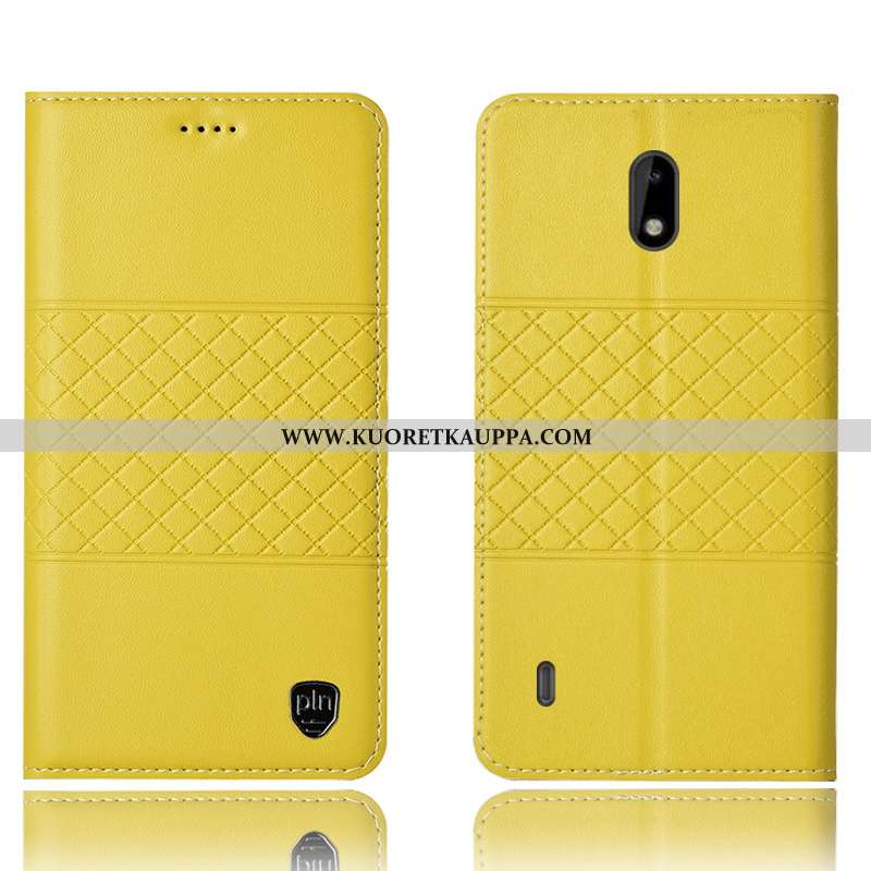Kuori Nokia 2.2, Kuoret Nokia 2.2, Kotelo Nokia 2.2 Nahkakuori Suojaus Murtumaton Keltaiset