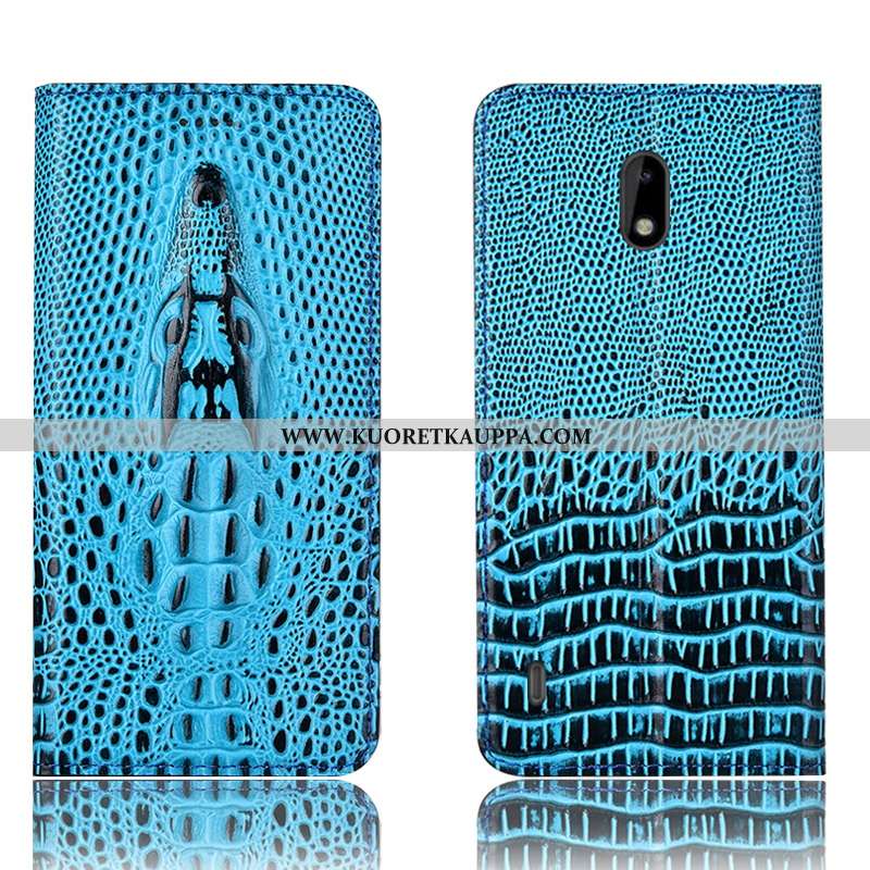 Kuori Nokia 2.2, Kuoret Nokia 2.2, Kotelo Nokia 2.2 Nahkakuori Suojaus Murtumaton Sininen