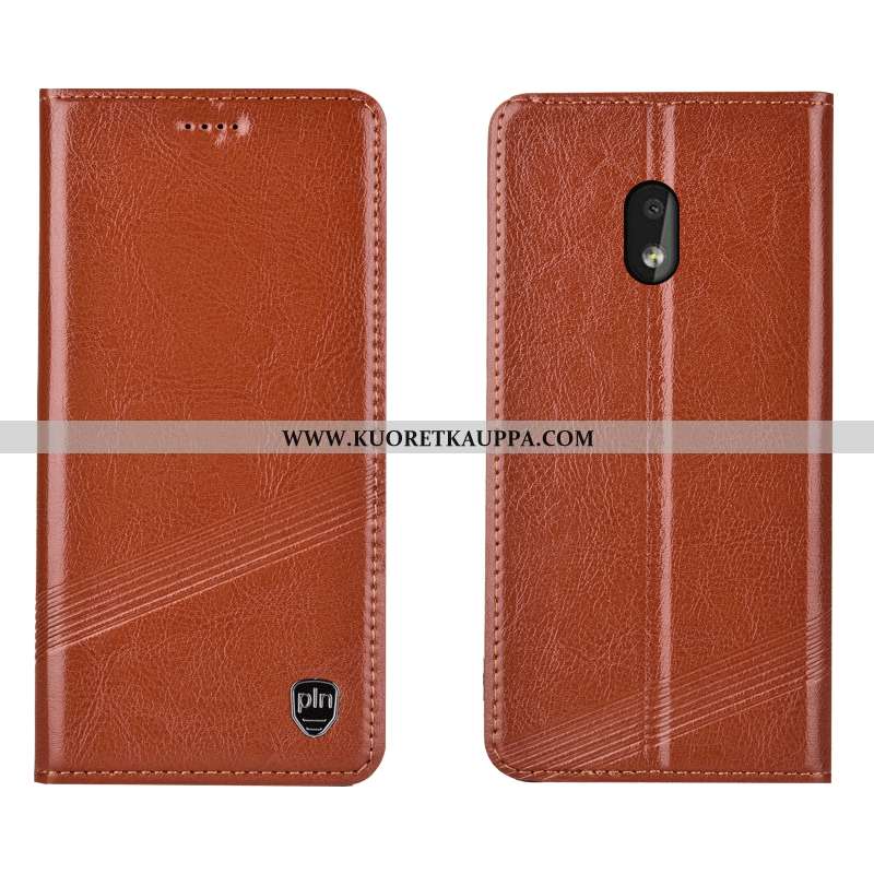 Kuori Nokia 2.2, Kuoret Nokia 2.2, Kotelo Nokia 2.2 Nahkakuori Suojaus Ruskea