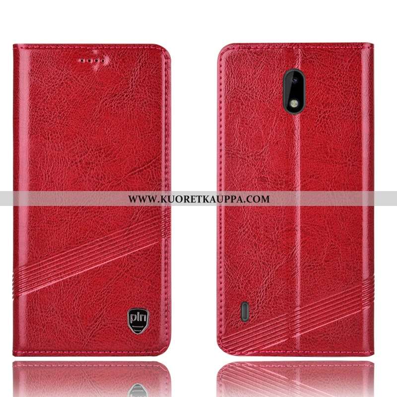 Kuori Nokia 2.2, Kuoret Nokia 2.2, Kotelo Nokia 2.2 Nahkakuori Suojaus Ruskea