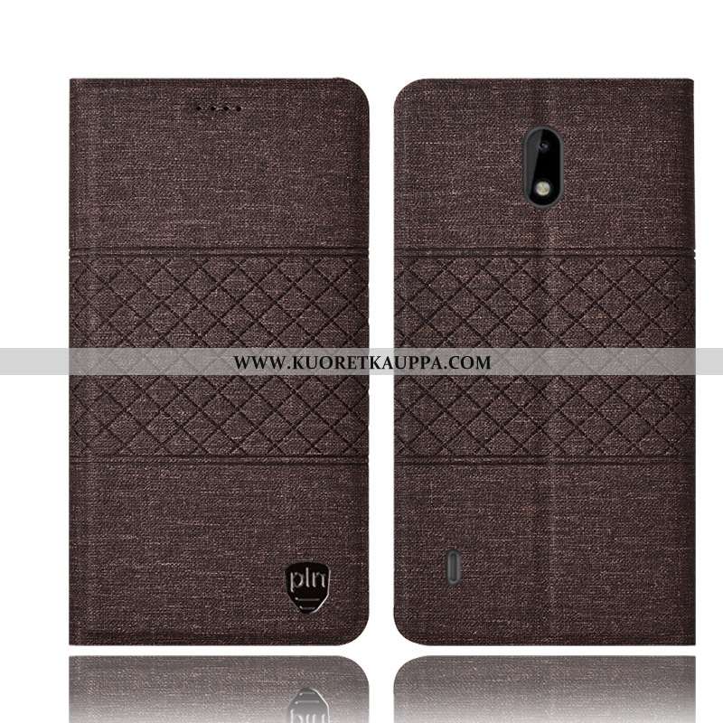 Kuori Nokia 2.2, Kuoret Nokia 2.2, Kotelo Nokia 2.2 Pellava Nahkakuori All Inclusive Murtumaton Harm