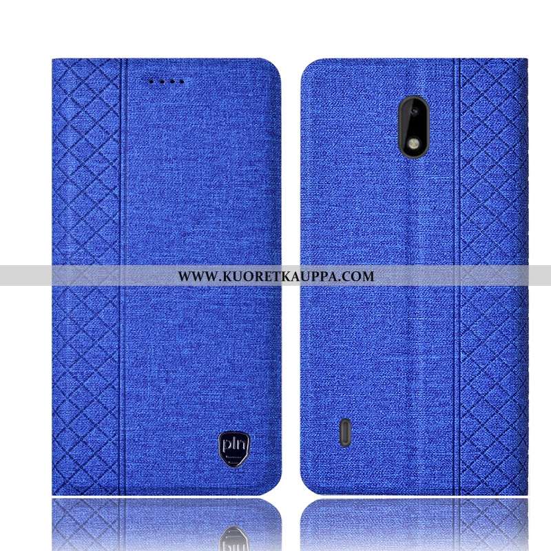 Kuori Nokia 2.2, Kuoret Nokia 2.2, Kotelo Nokia 2.2 Pellava Nahkakuori Suojaus All Inclusive Ruskea