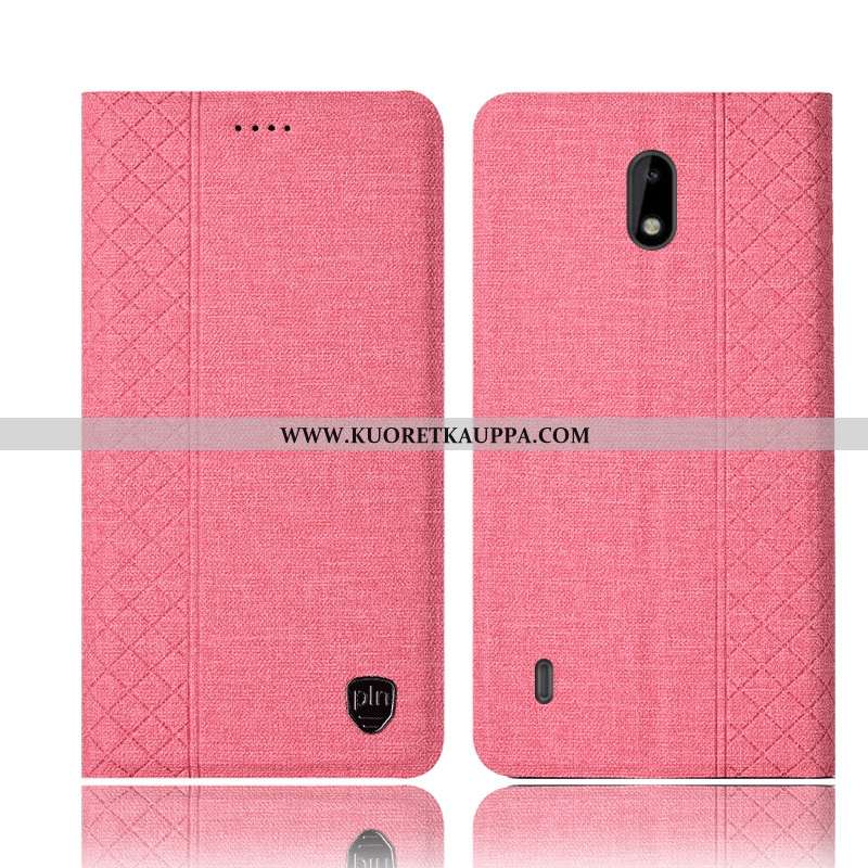 Kuori Nokia 2.2, Kuoret Nokia 2.2, Kotelo Nokia 2.2 Pellava Nahkakuori Suojaus All Inclusive Ruskea