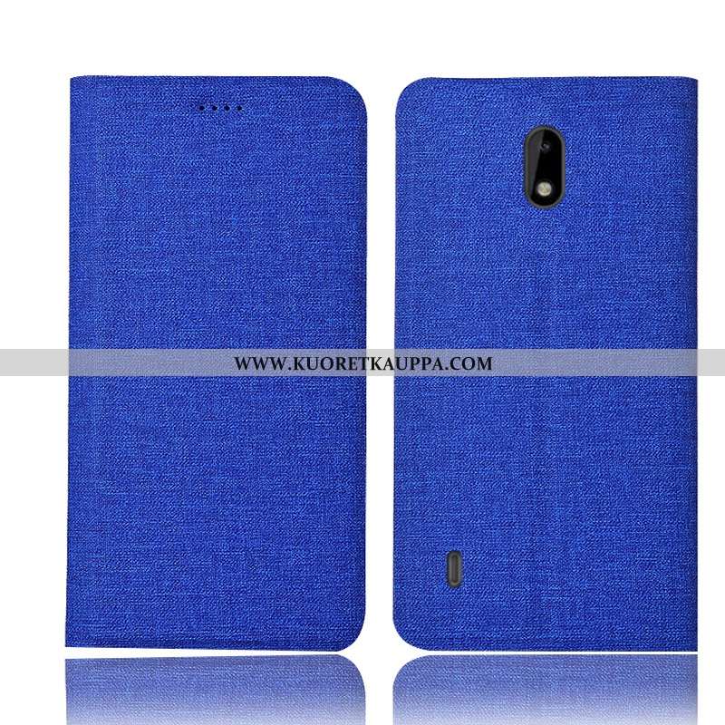 Kuori Nokia 2.2, Kuoret Nokia 2.2, Kotelo Nokia 2.2 Suojaus Pellava Harmaa Nahkakuori